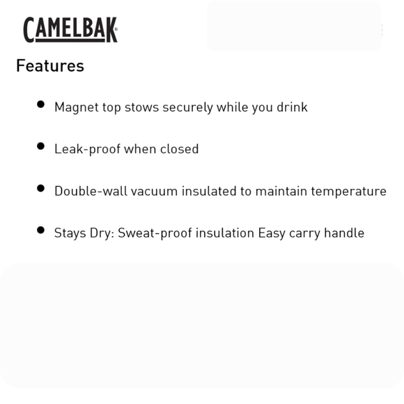 ♨️❄️ NWT‼️ Camelbak brand Chute Mag 32oz Insulated Water Bottle - Picture 4 of 8